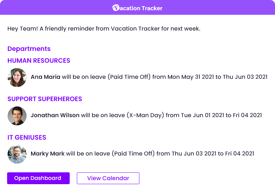 How Cloud Horizon Uses Vacation Tracker