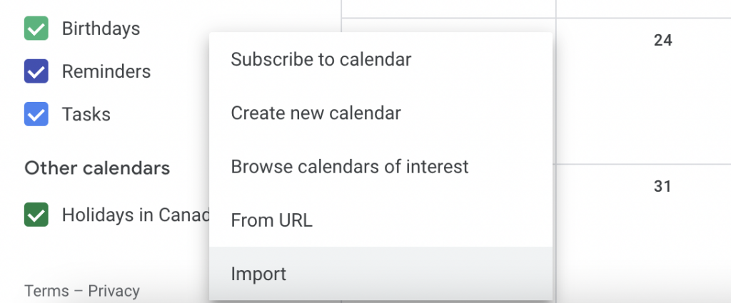How To Import ICal Into Google Calendar Vacation Tracker