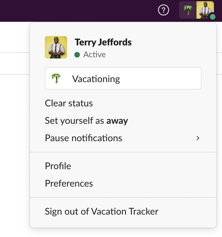  Slack Out of Office Status