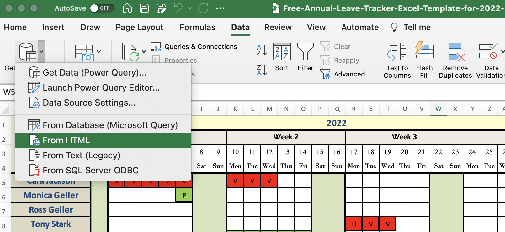 How To Set Up Calendar Integration in Excel